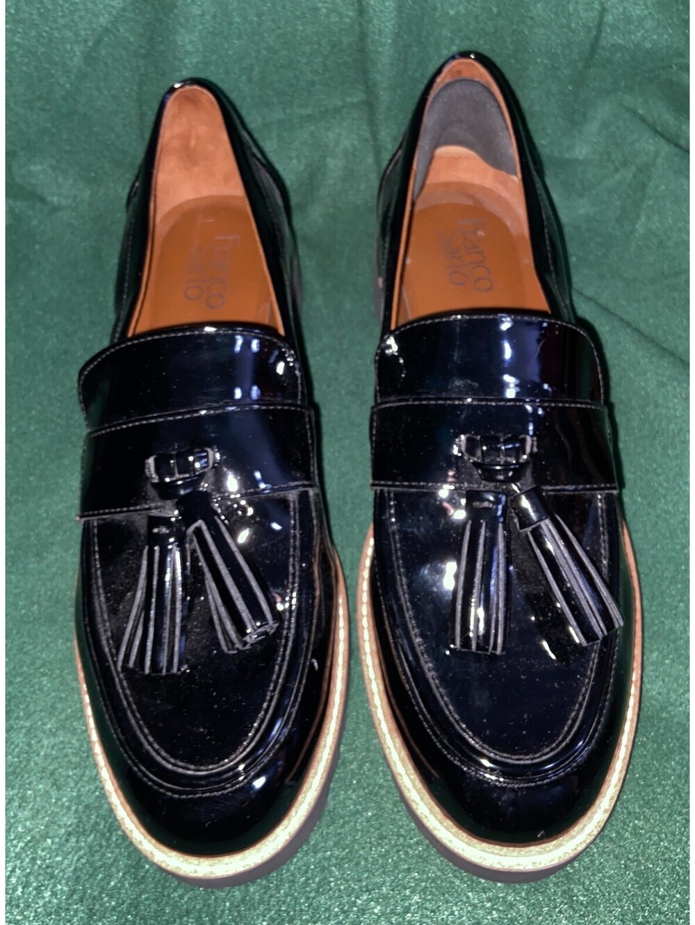 Franco Sarto Women's L-Carolynn Lug Sole Loafers size 9.5 M Great Condition NWOT